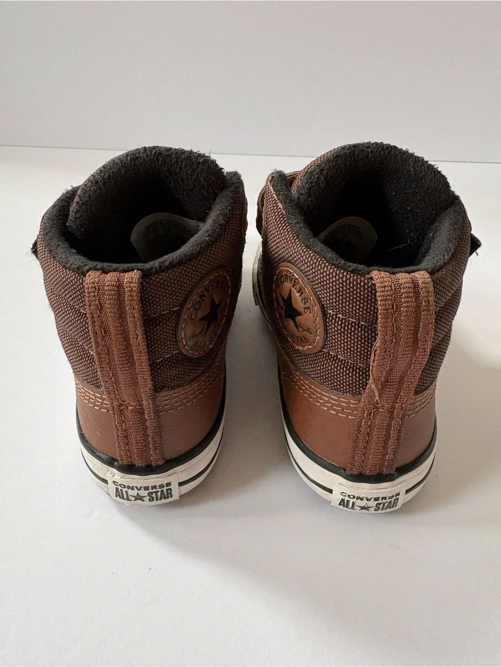 Converse Kids' Chuck Taylor All Star Berkshire High Top Sneaker Brown 8 Leather
